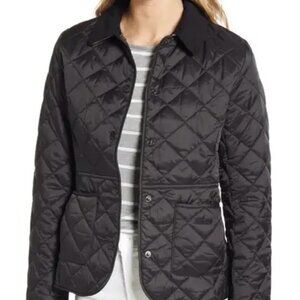 Barbour Deveron Diamond Quilted Jacket Sz 6/uk 10